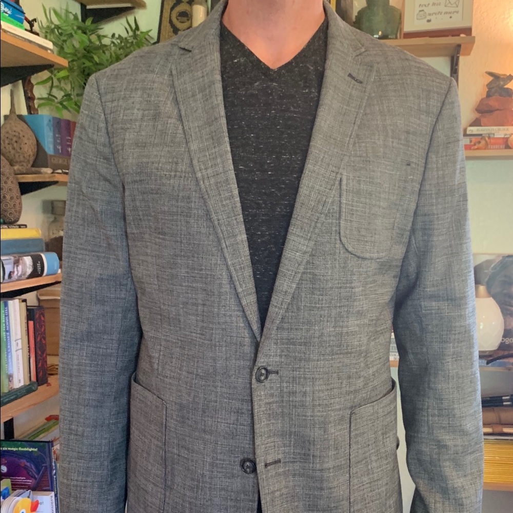 Unlined Stafford flannel stretch sport coat